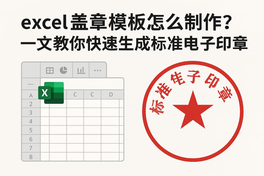 excel 盖章模板怎么制作？一文教你快速生成标准电子印章
